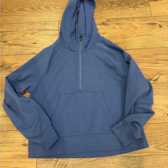 ZELOS Blue Zip Up Sweater Cozy Relaxed Fit - Picture 1 of 5
